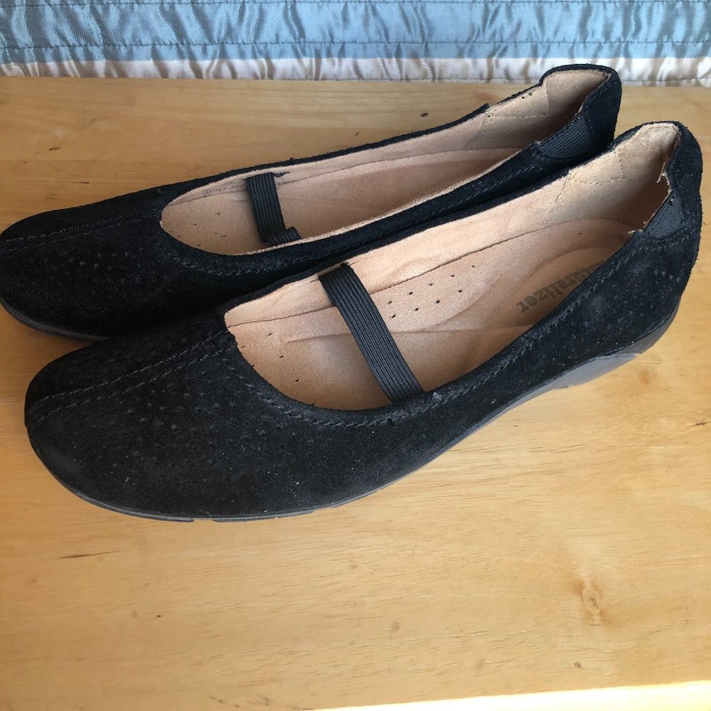 Aerolsoles Blk Suede Mary Jane 8M